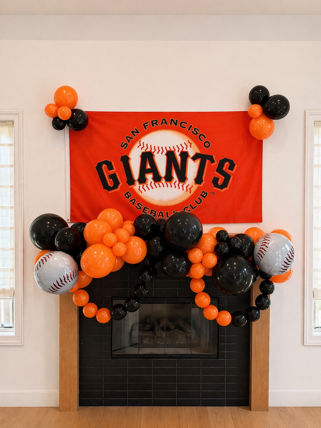 🧡 San Francisco Giants Balloon Garland (5 ft)