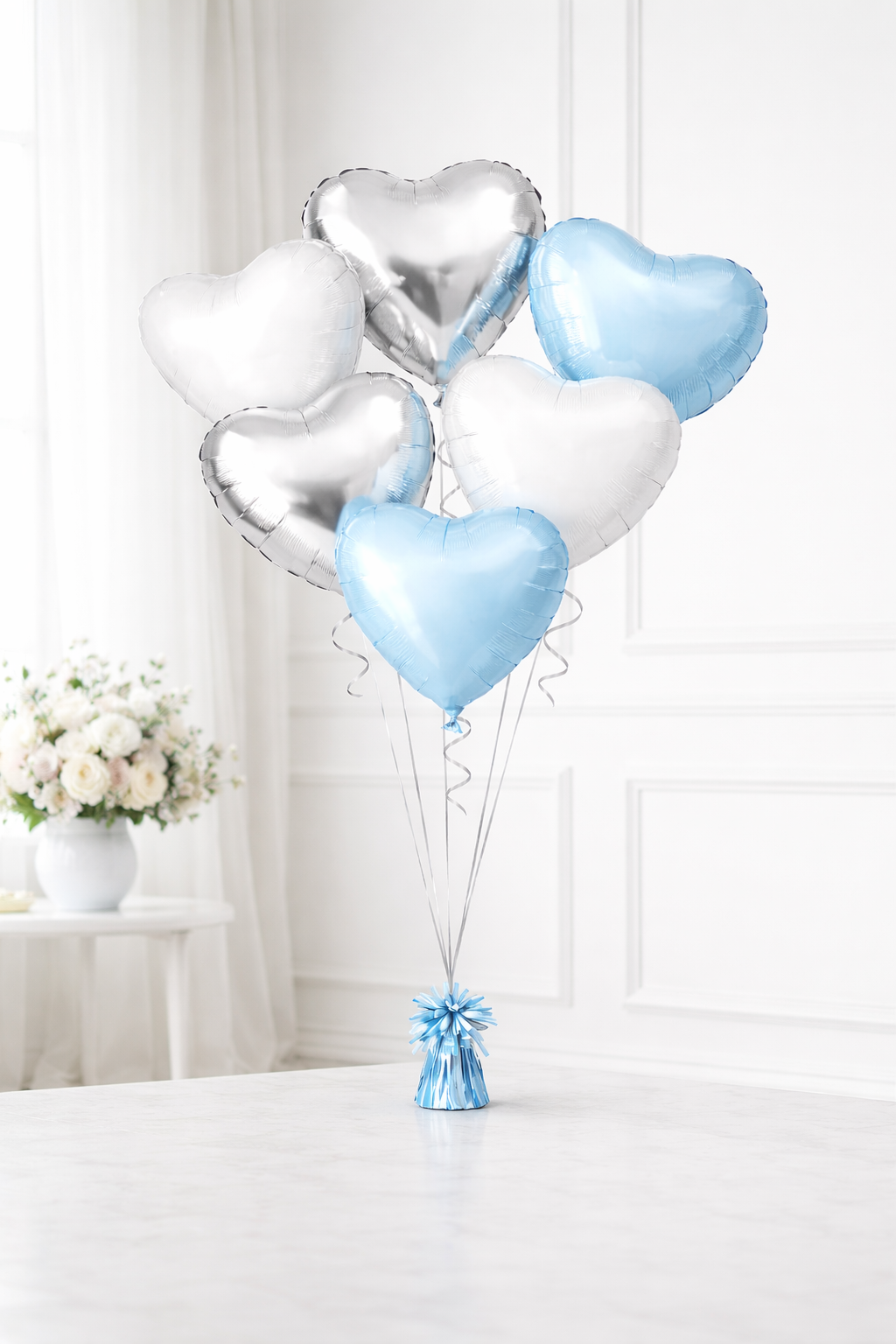 Blue & Silver Sweetheart Bouquet
