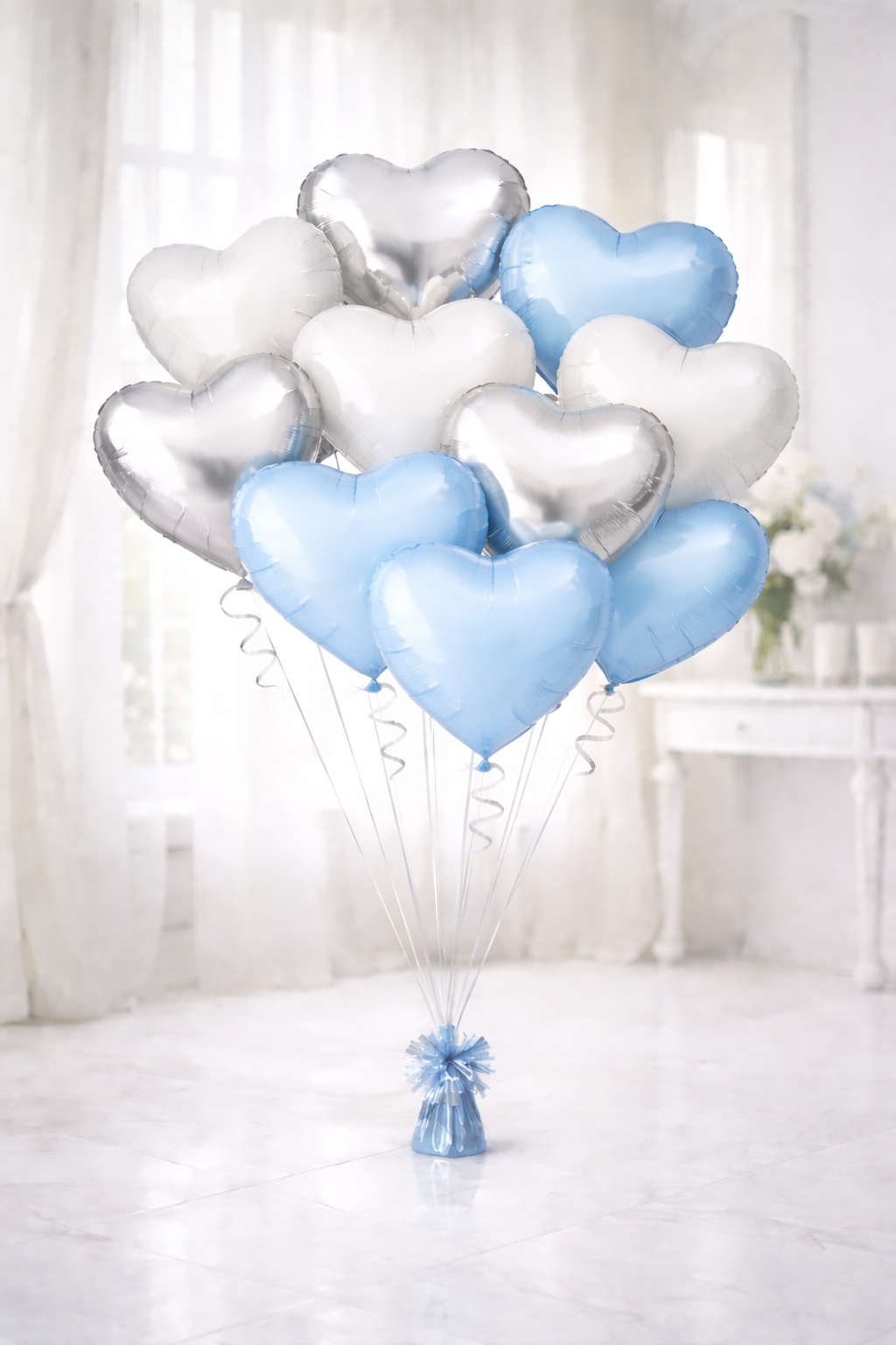 Blue & Silver Sweetheart Bouquet