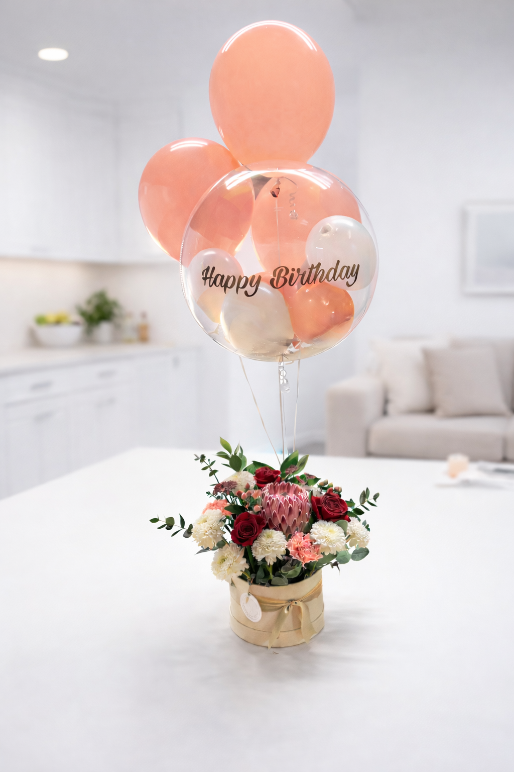 Birthday Blush Balloon Bloom Box