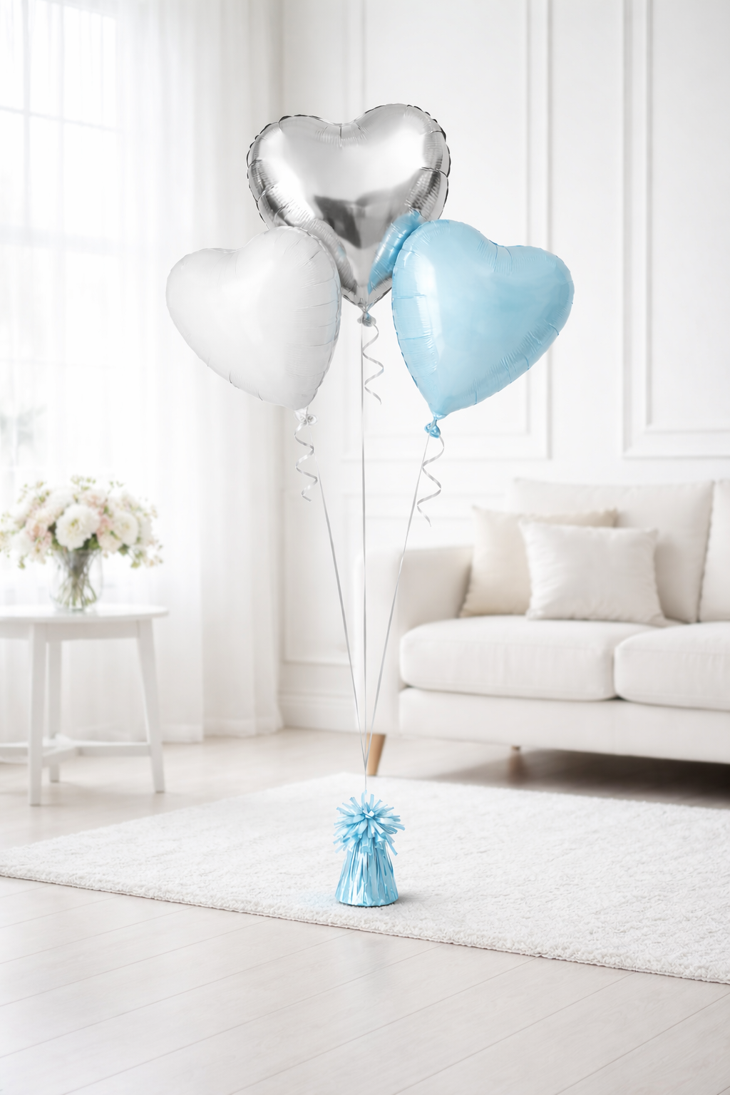 Blue & Silver Sweetheart Bouquet