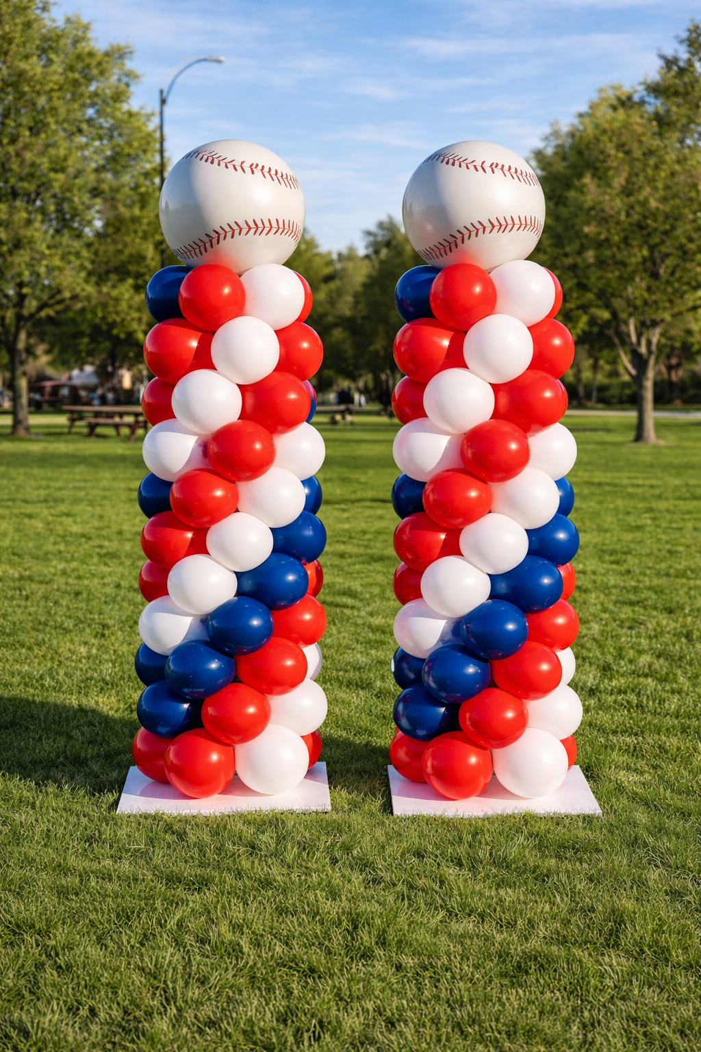 All-Star Baseball Balloon Columns