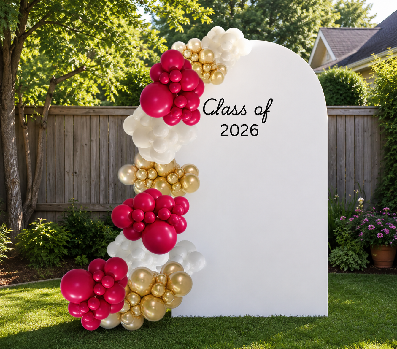 Single Arch Graduation Display