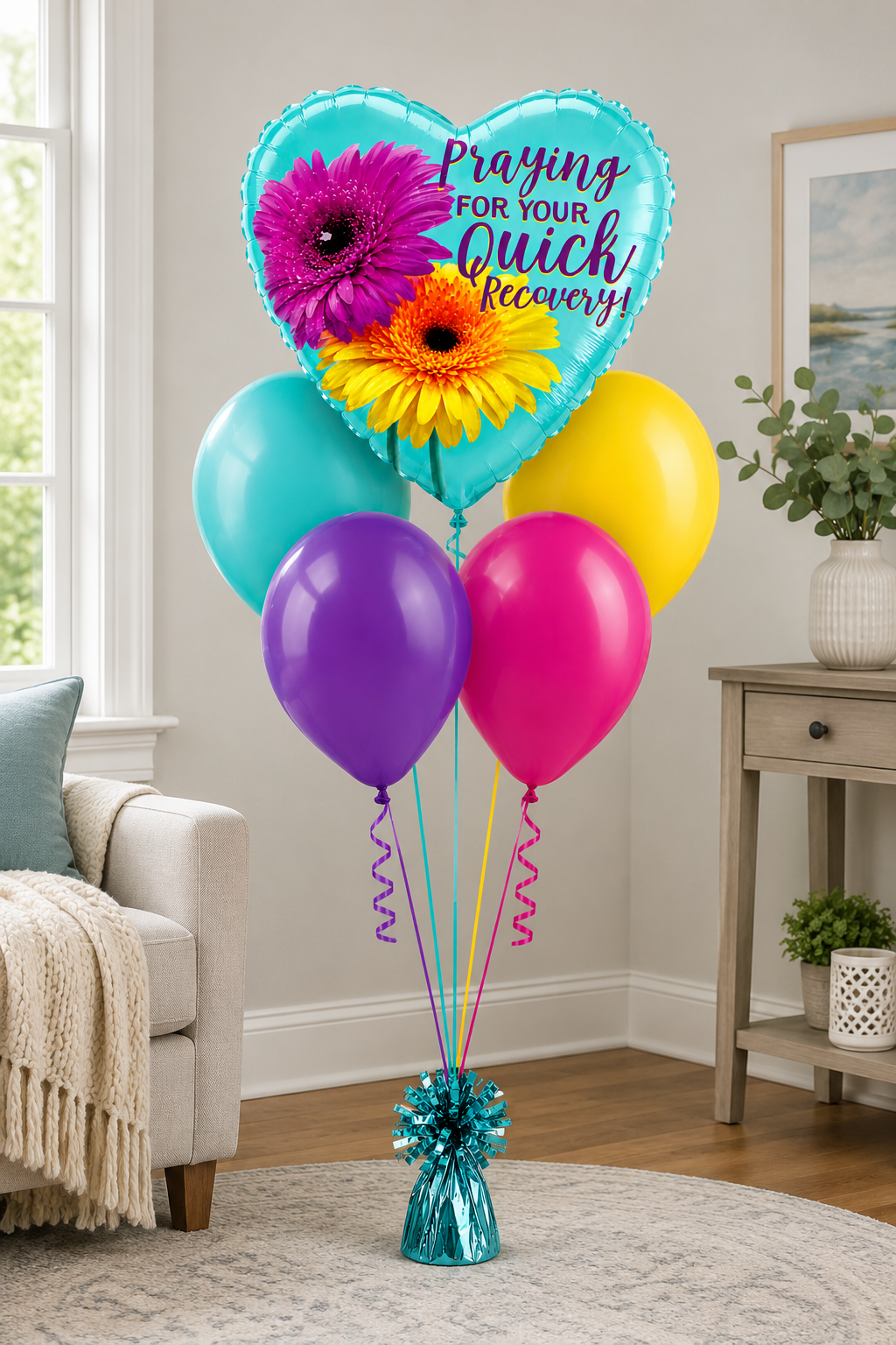 Praying for Your Quick Recovery Balloon Bouquet