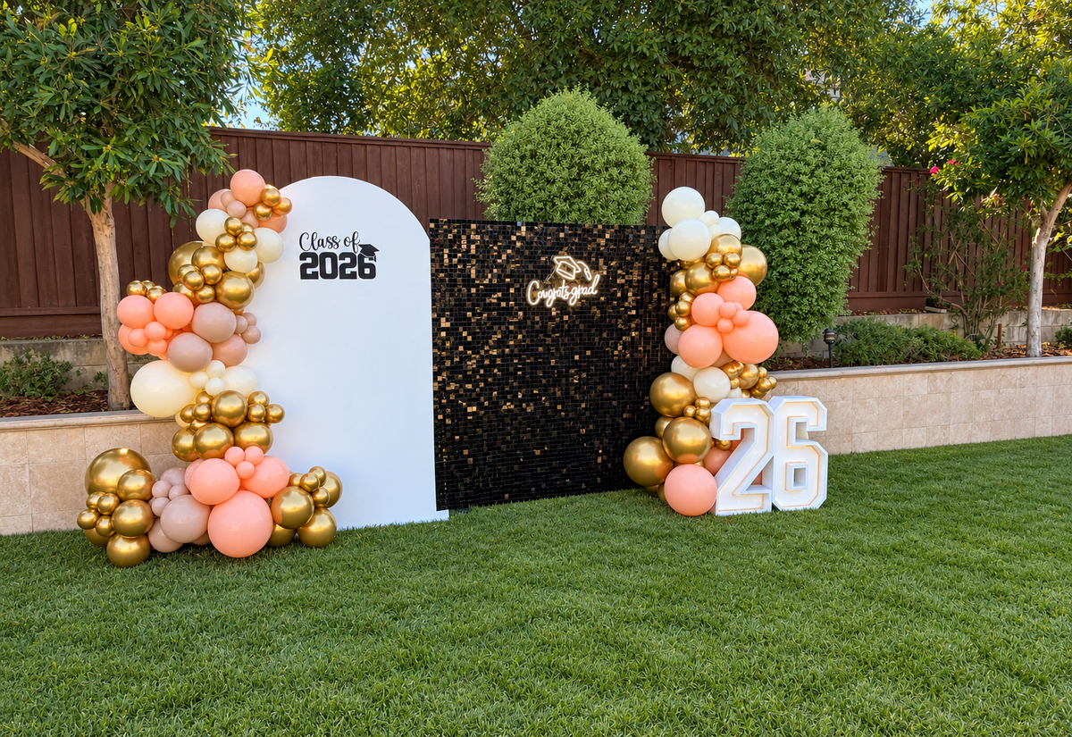 Deluxe Graduation Balloon & Marquee Package