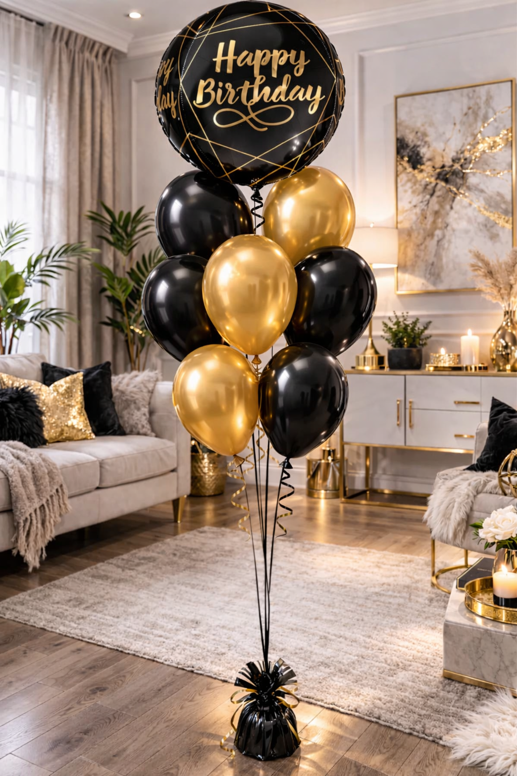 Happy Birthday Balloon Orbz Elegant