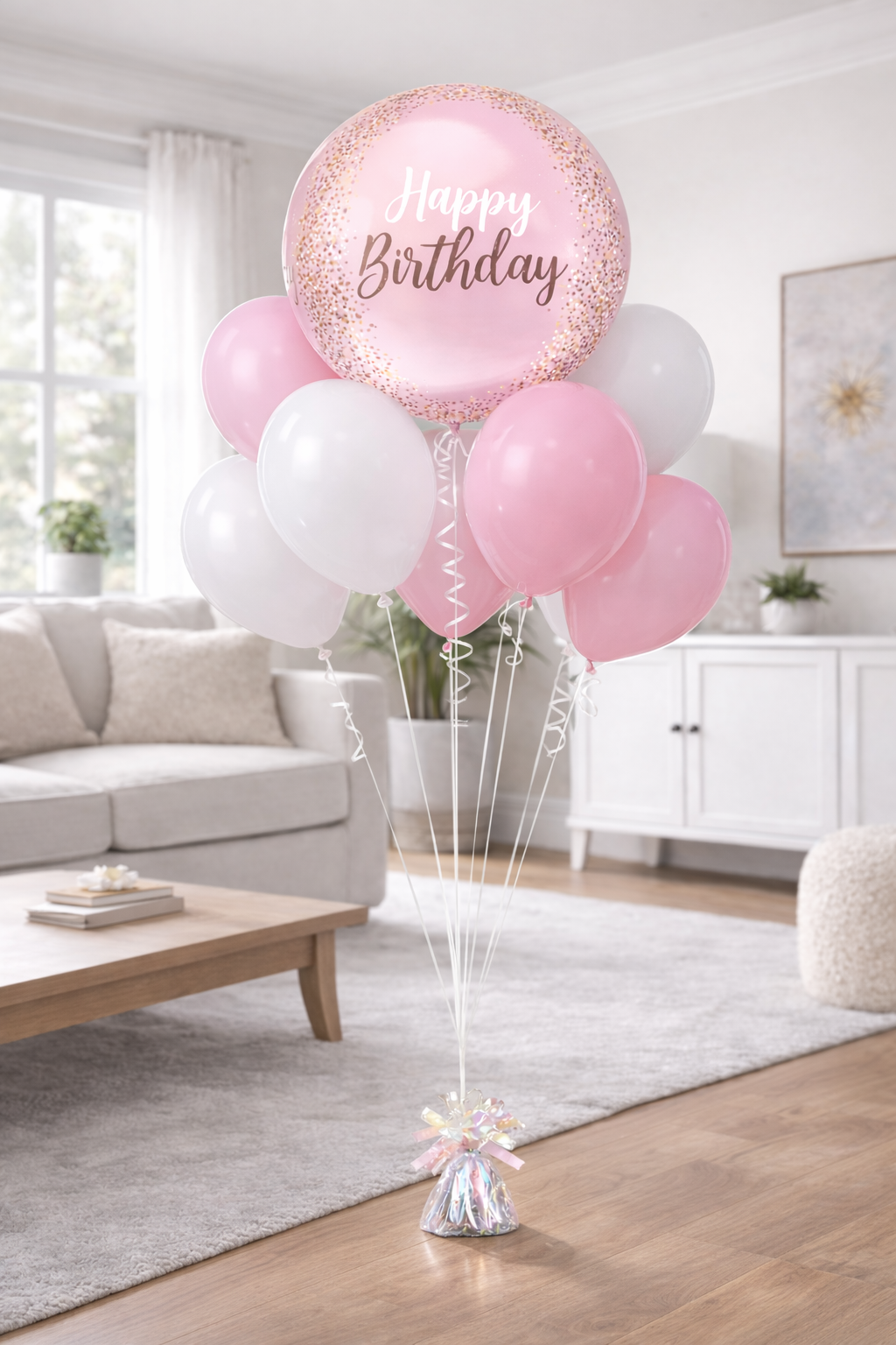 Birthday Balloon Bouquet Pink