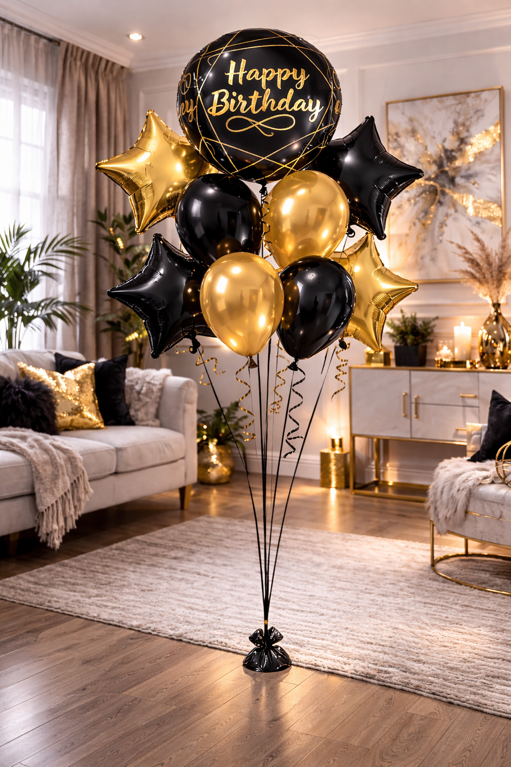 Happy Birthday Balloon Orbz Elegant
