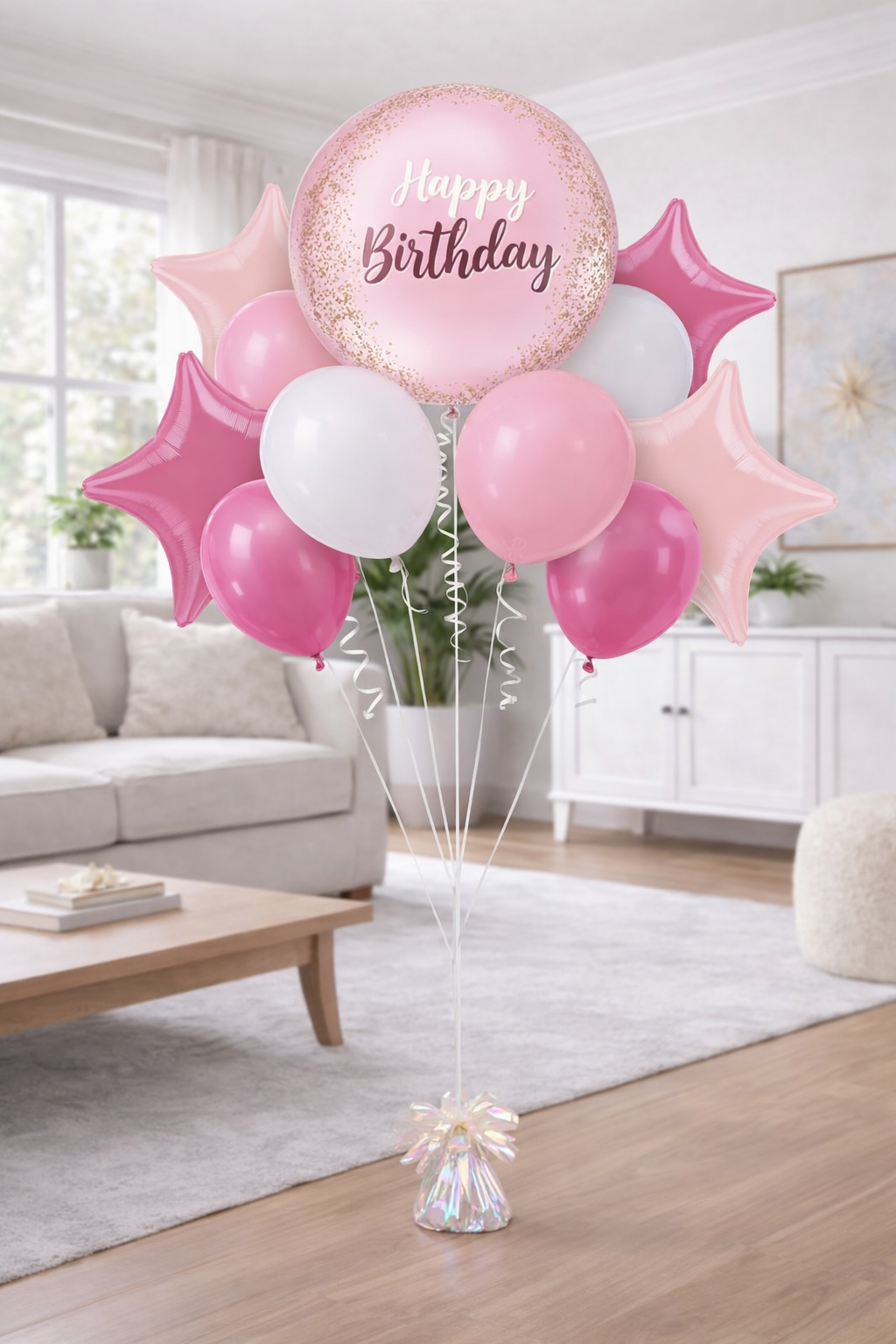 Birthday Balloon Bouquet Pink