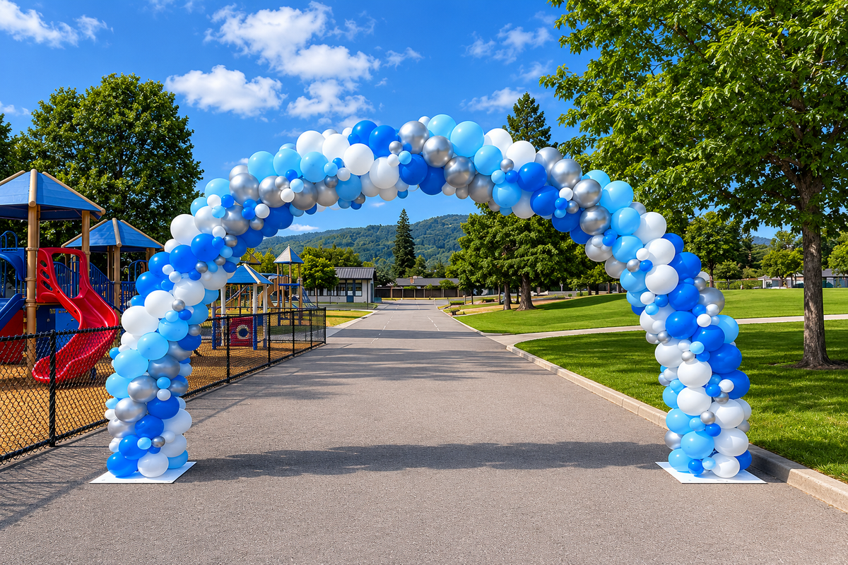 Full Walk-Through Balloon Arch – 25 Feet