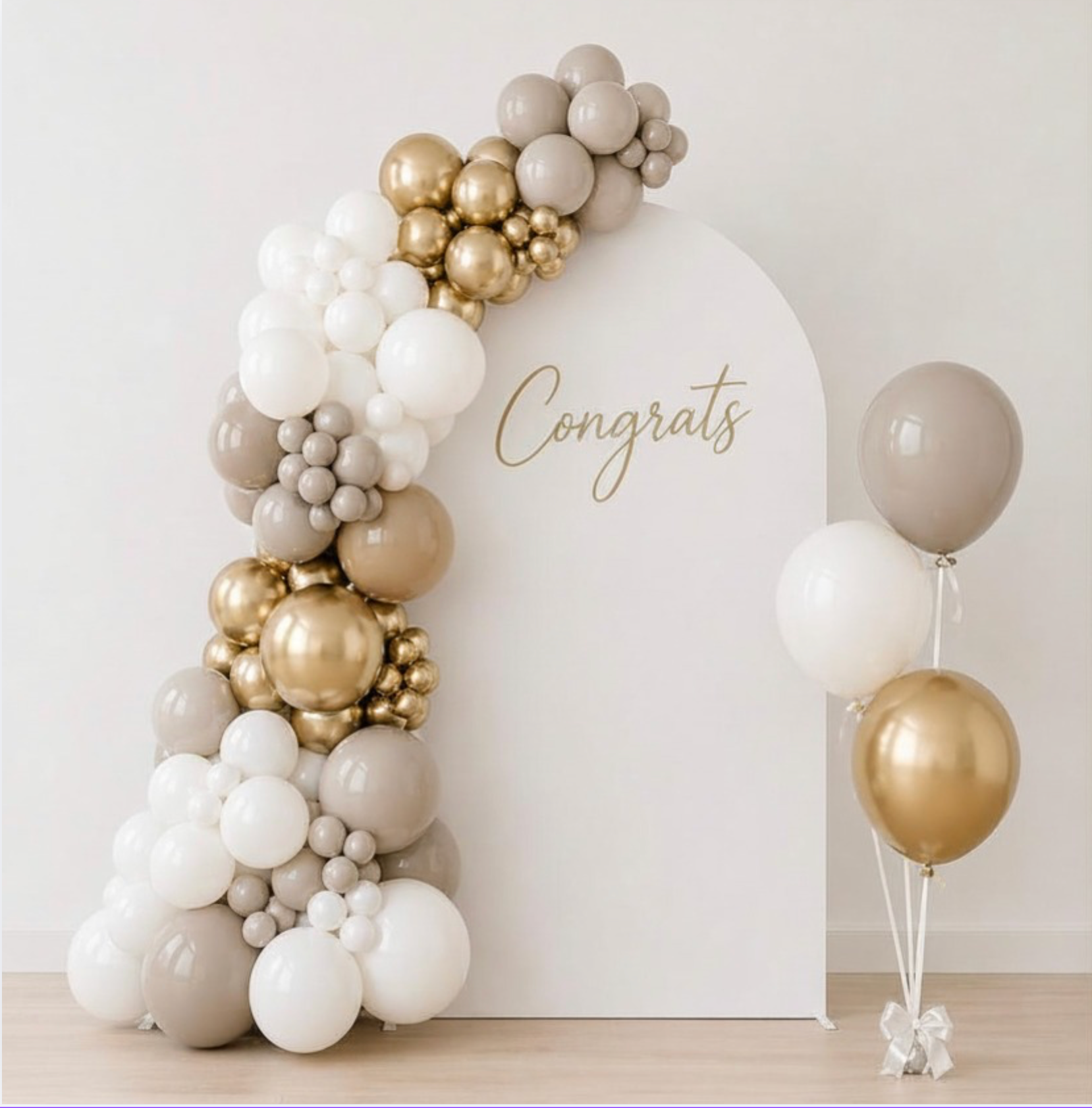 Classic Congrats Balloon Backdrop