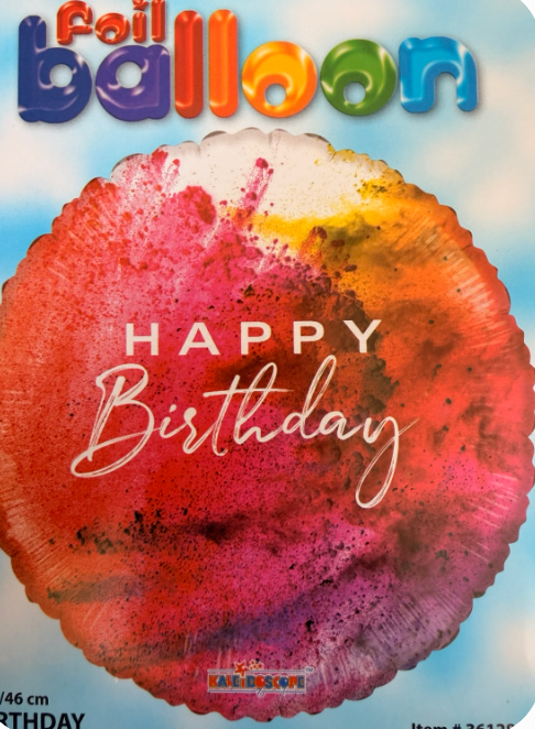 Happy Birthday 18" Foil Balloon