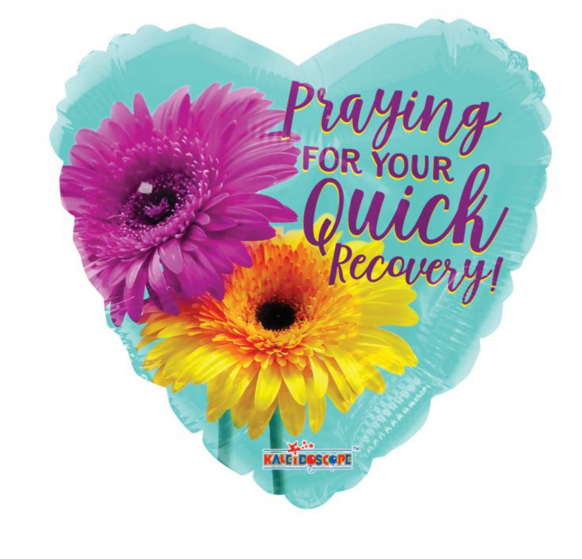 18" Get Well Gerberas Balloon