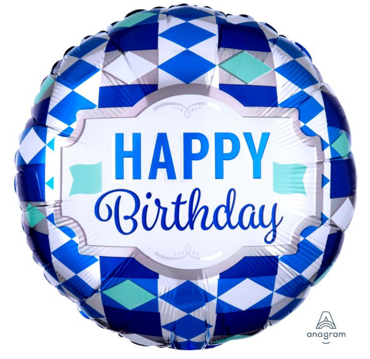 18" Happy Birthday Tie Pattern Balloon
