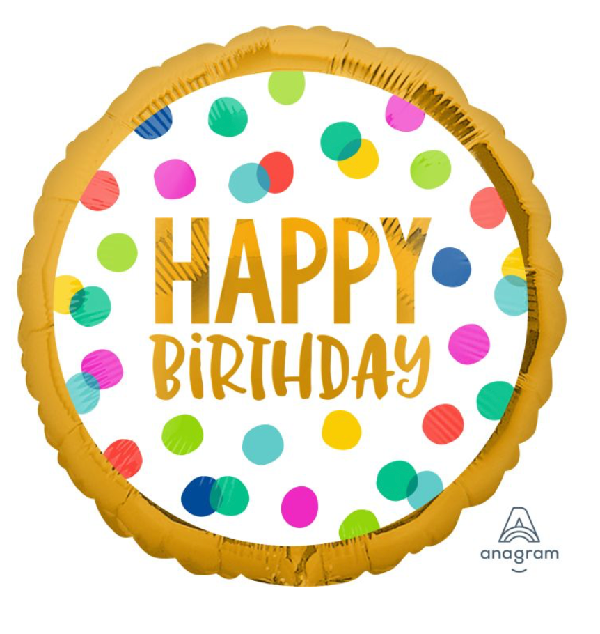 18" Happy Dots Balloon
