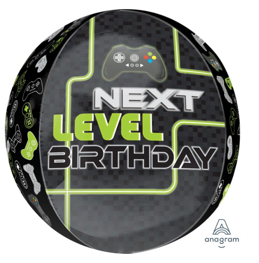 16" Orbz Level Up Birthday Balloon