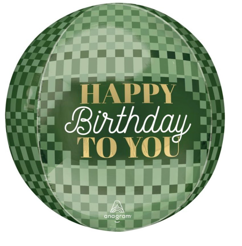 16" Orbz Stylish Sage Birthday Balloon