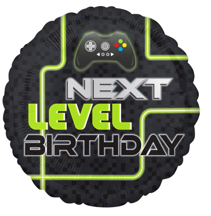 18" Level Up Birthday Balloon