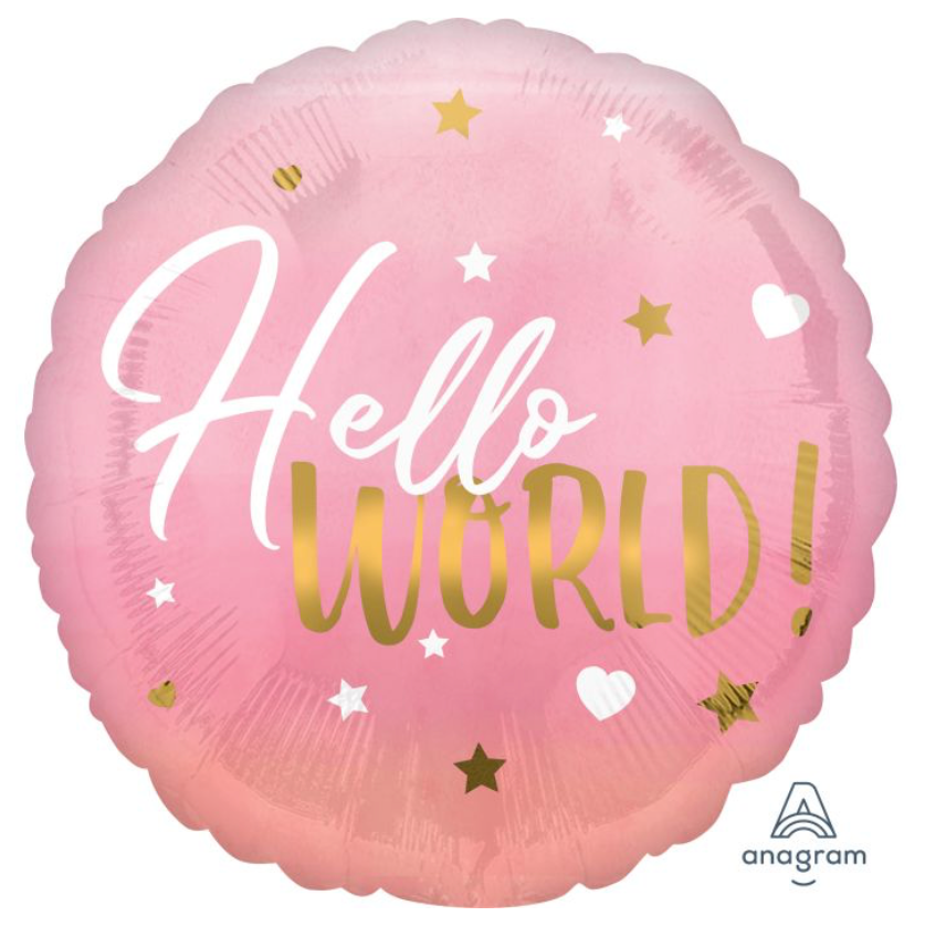 18" Pink Baby Girl Balloon