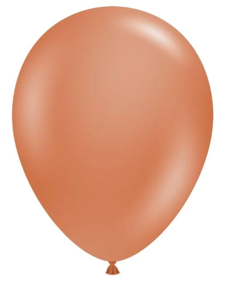 11" Burnt Orange Latex Balloon Helium Balloon