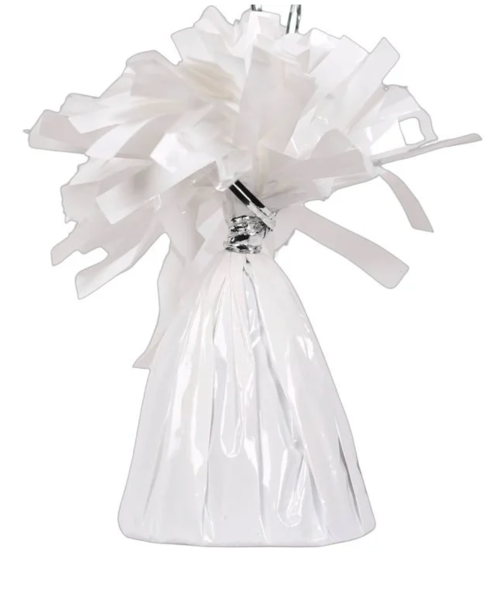 White Foil Balloon Weigh