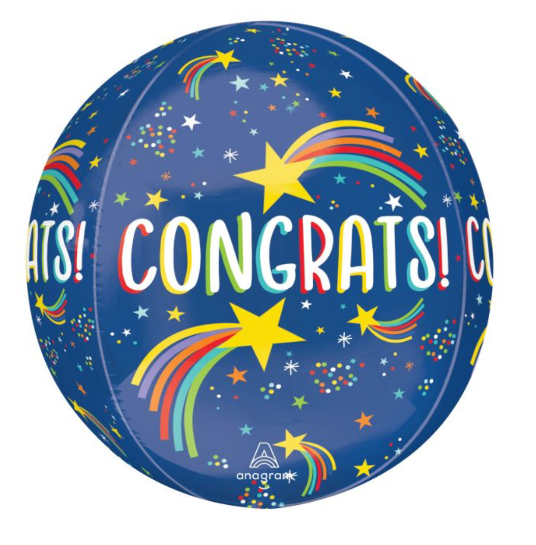 Orbz Rising Star Congrats Balloon