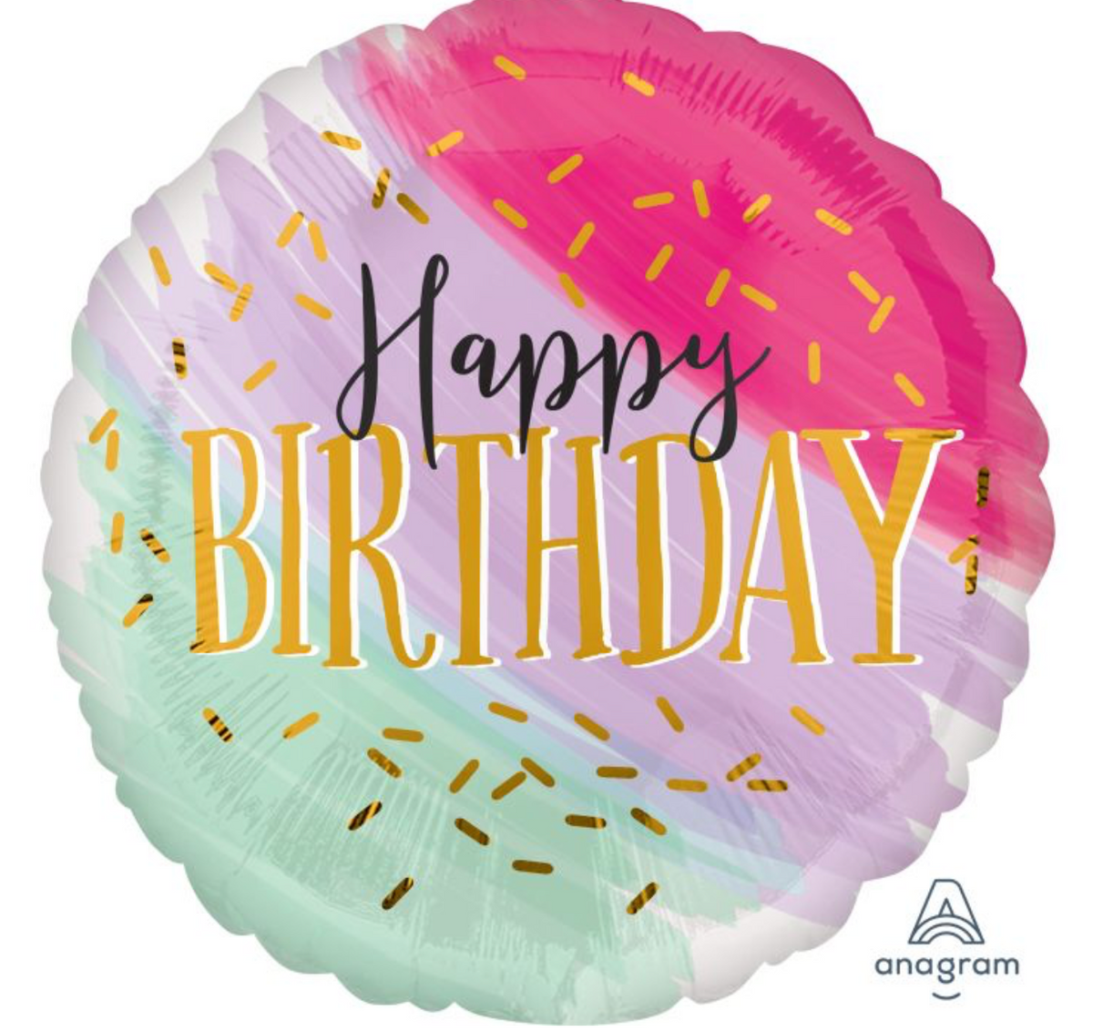 28" Jumbo Water Color Birthday Balloon