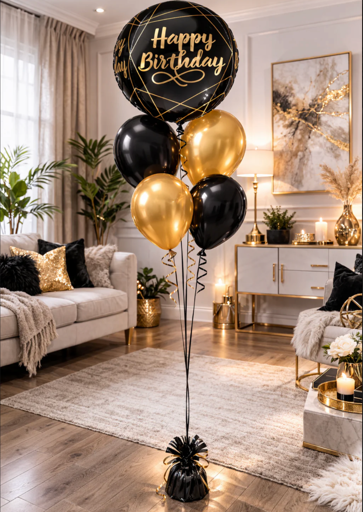 Happy Birthday Balloon Orbz Elegant
